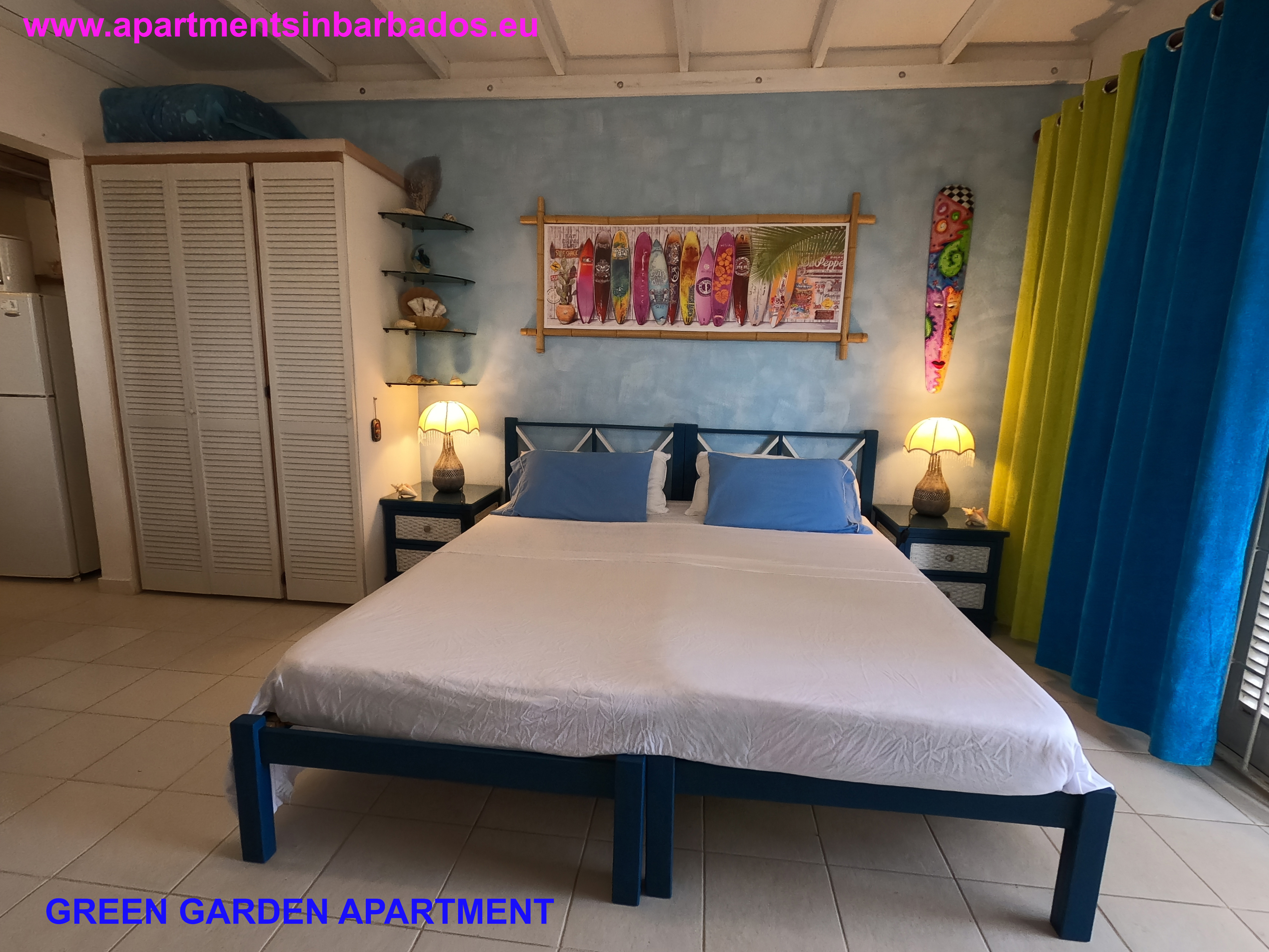 Green Garden Apartment - Bedroom
