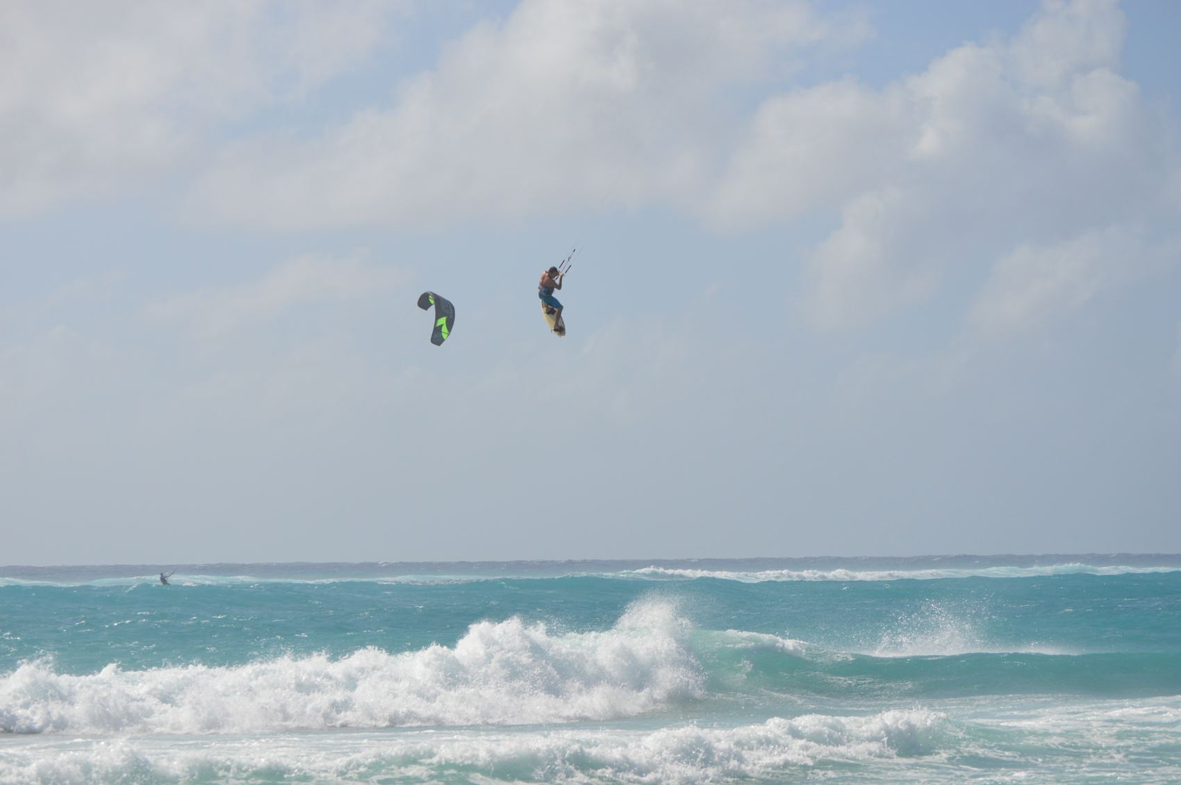Kitesurfing at Secret Spot - Barbados